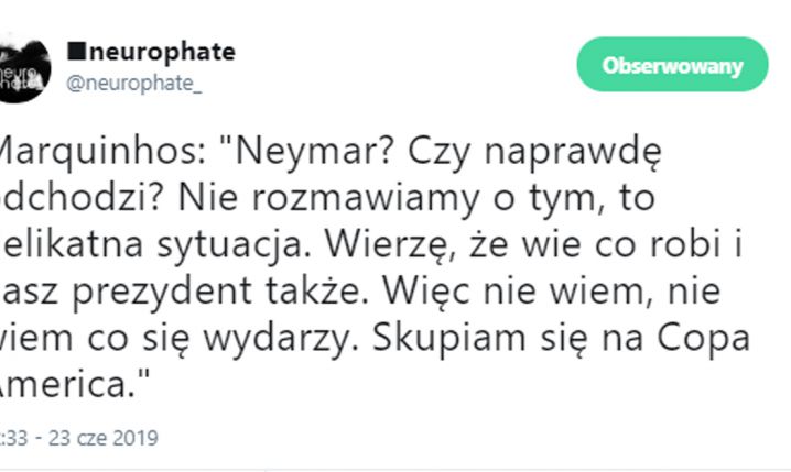 Marquinhos nt. odejścia Neymara